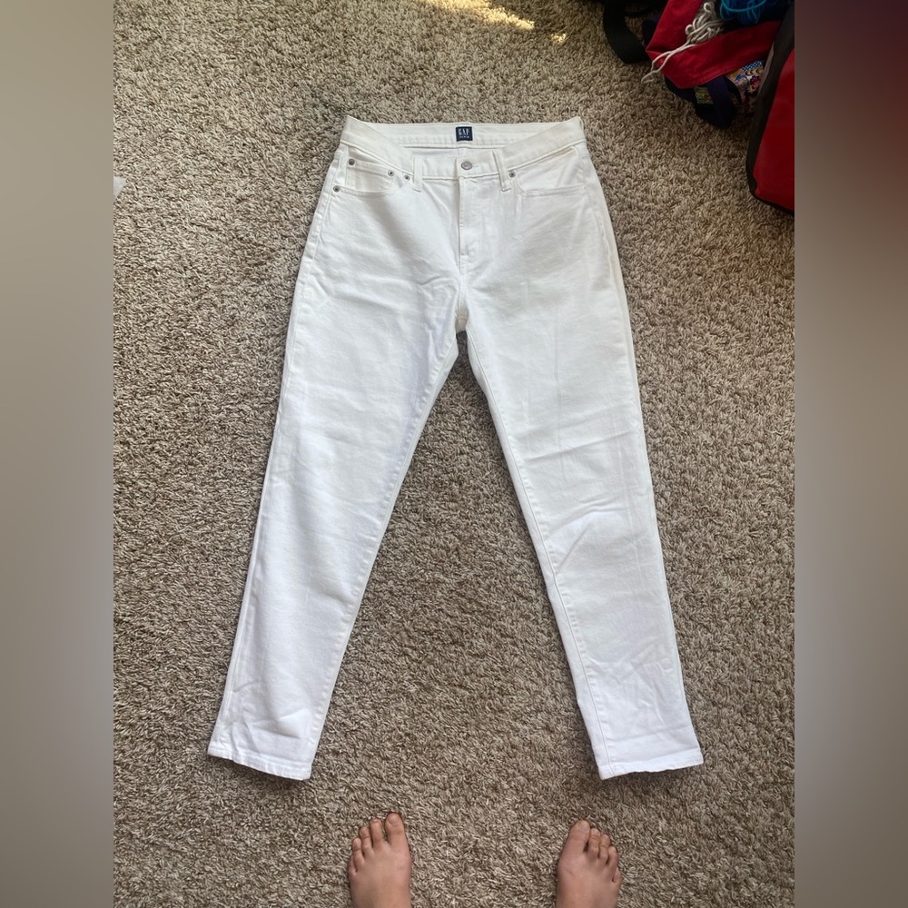 Gap white girlfriend Jeans